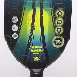 Franklin Wooden Pickleball Paddle - Black and Green 2 pair